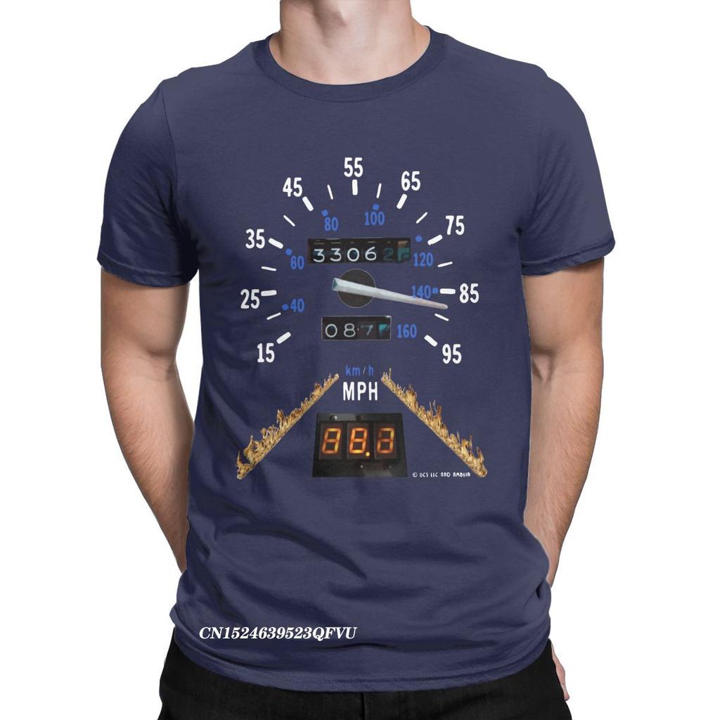 Men's Tshirt Time Travel Movie BTTF Leisure Tees Harajuku T-Shirts Premium Cotton Adult Clothes