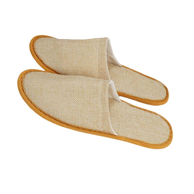 1 Coppia Traspiranti Comode Morbide Quotidiane Leggere Hotel Monouso Elasticità Cotone Antiscivolo Mezza Coppia Pantofole Schiuma