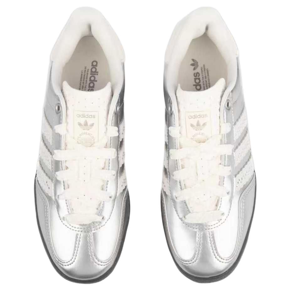adidas Originali GAZELLE INDOOR Scarpe da Skateboard Basse Donna Argento KJ1456