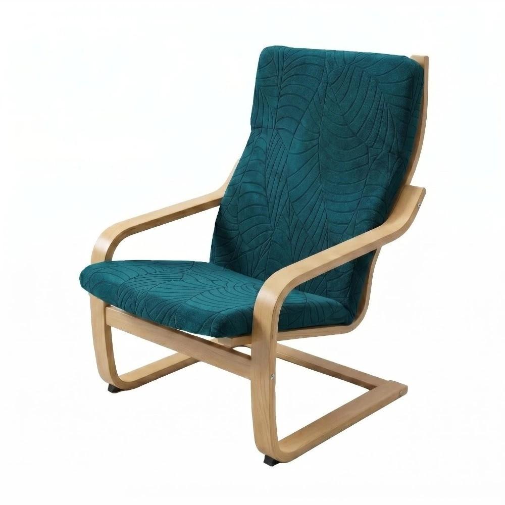 Elastic Band Leaves Jacquard Chair Cover Removable Washable Armchair Protector Universal Dust Proof Stretch Slipcover