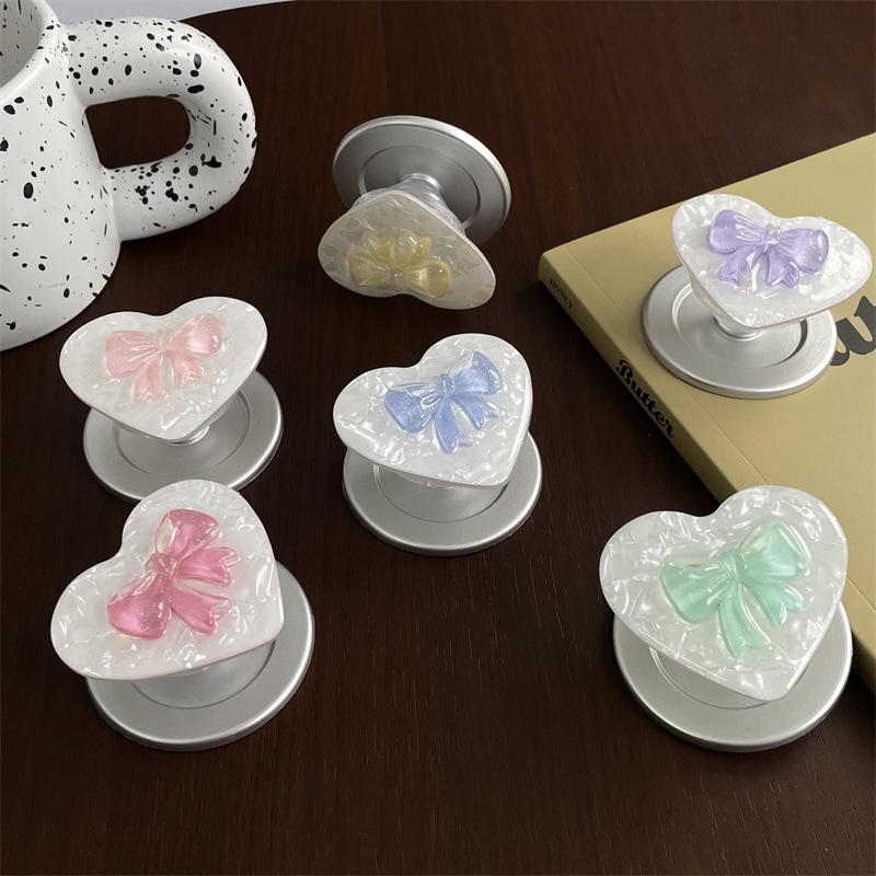 Jelly Bow New Model MagSafe-Compatible Magnetic Bracket: Strong Adsorption, Retractable Airbag Desktop Stand