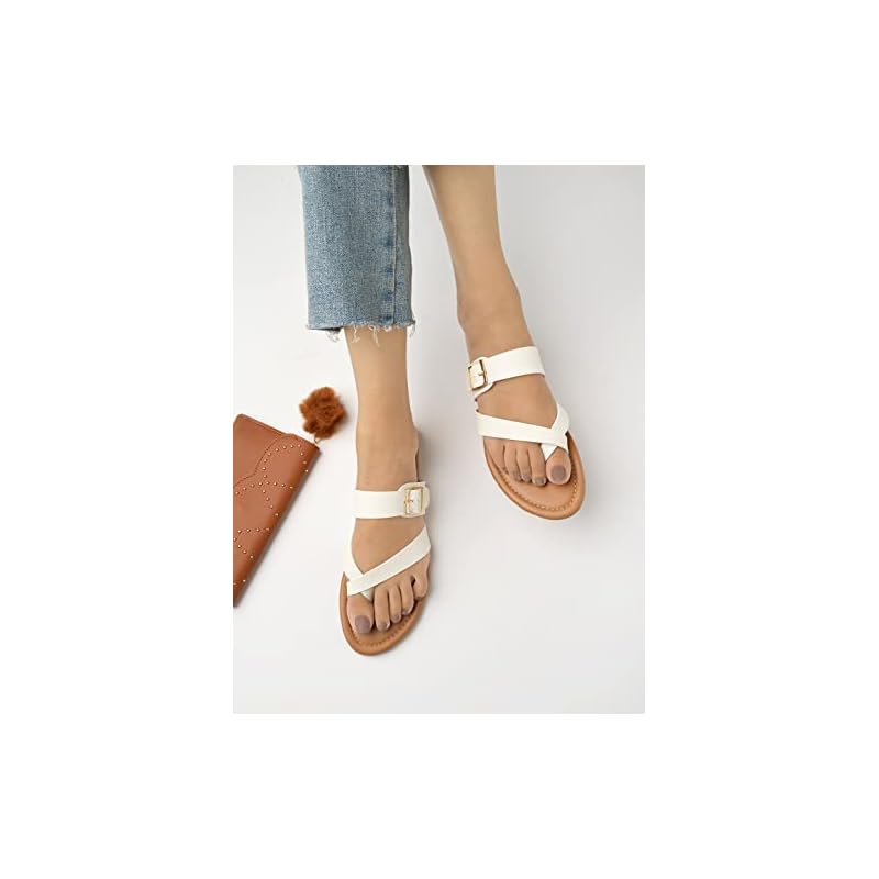 Shoetopia Girls Flat-730 White Flat Sandal - 4 Uk (Girls-Flat-730-White) 3 UK