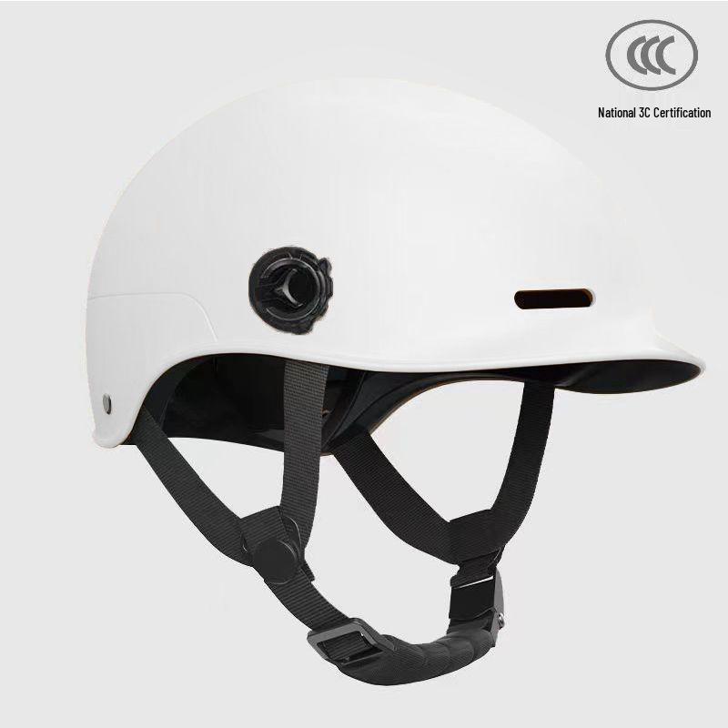Unisex Electric Vehicle Safety Helmet - Warm Autumn/Winter Half Helmet