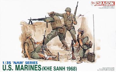 Dragon Vietnam War US Marine Corps Battle of Khe Sanh 1968 Plastic Model DR3307 1/35