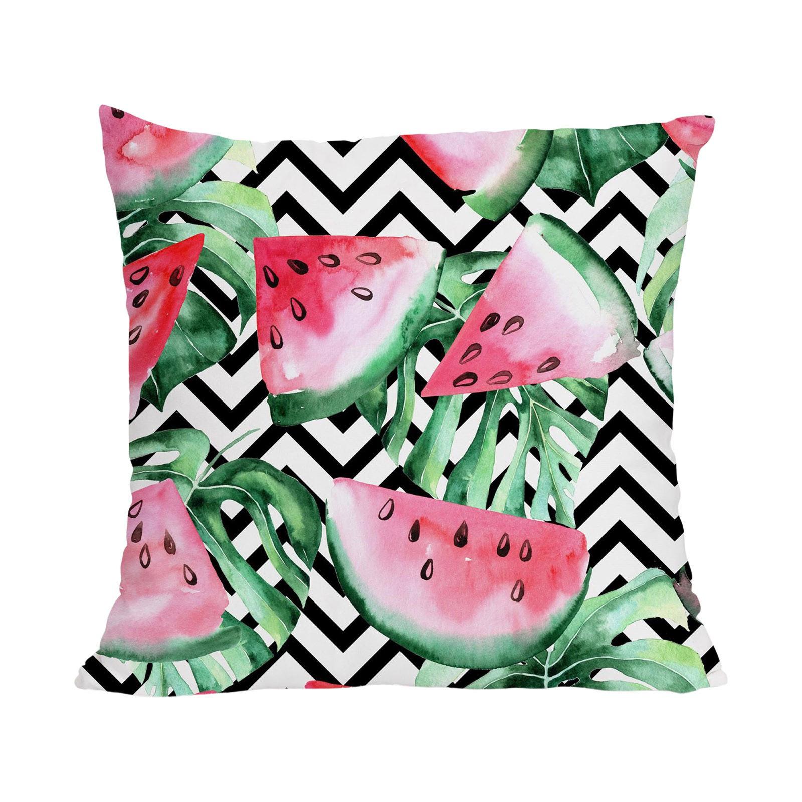

Tropical Plant Polyester Pillow Cover Office Fabric Sofa Cushion Cover Home Printed Pillow Pillow Cover 45 * 45cm (collection priority delivery)