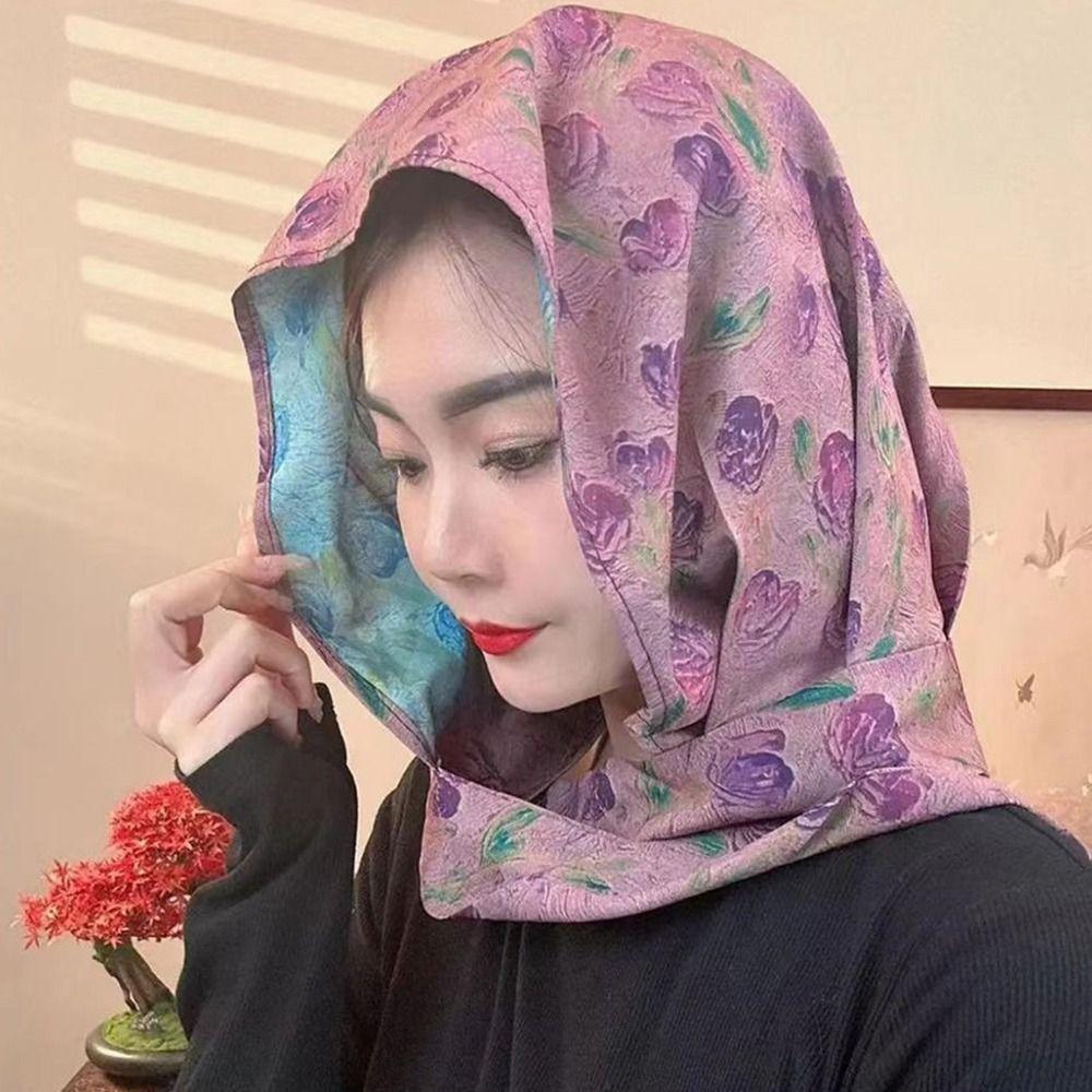 Soft Women Turban Sun-Resistant Scarves Cap New Fashion Head Scarf Spring Summer