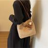 with Handle Furry Shoulder Bag Portable Women's Handbag Large Capacity Plush Tote  All-Match