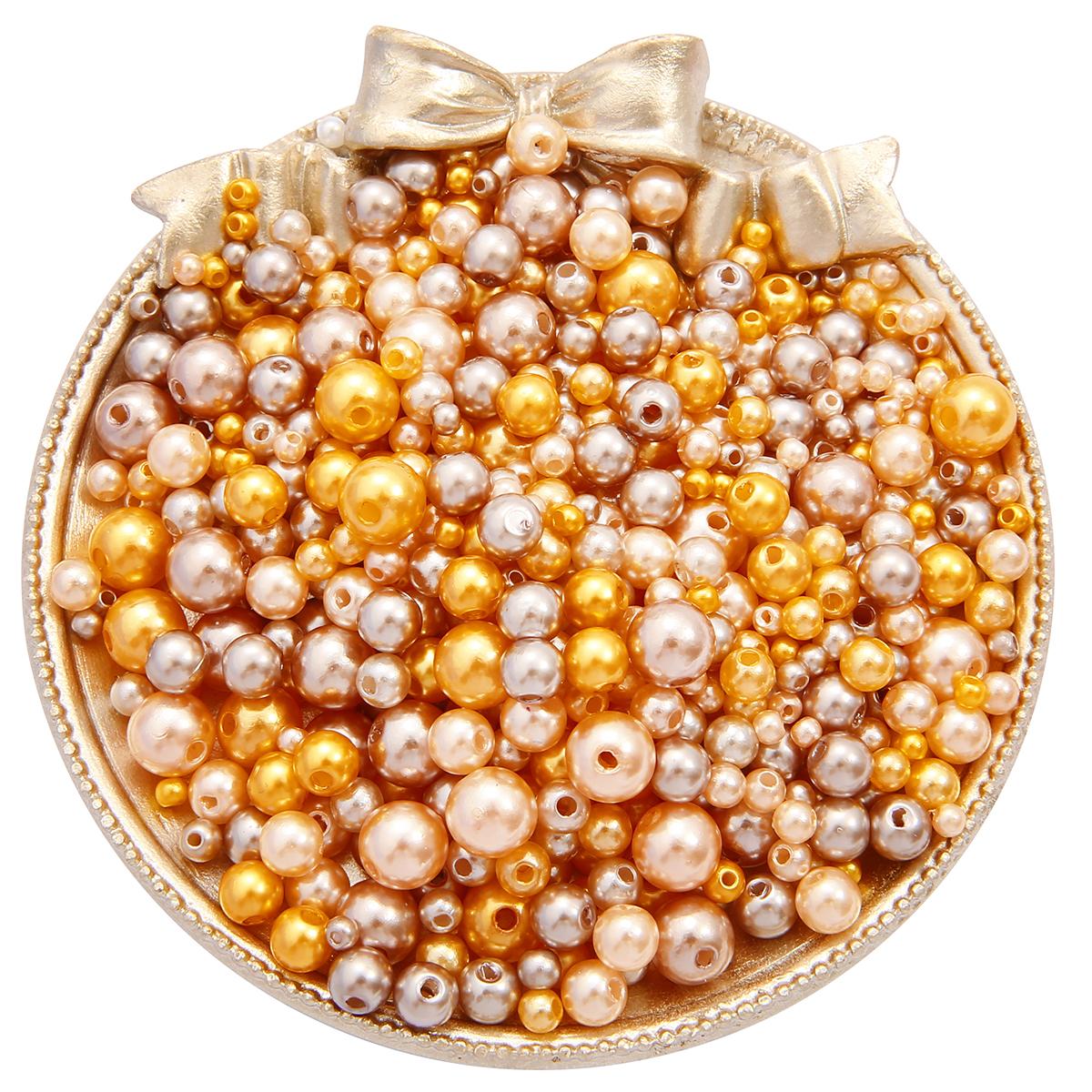 

150 шт. 3-8 мм круглые искусственные бусины из АБС-пластика с прямыми отверстиями для изготовления ювелирных изделий