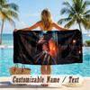 Custom Text Beach Towel, Soft Absorbent Swimming Multi-use TowelA Nightmare On Elm Street Freddy Krueger