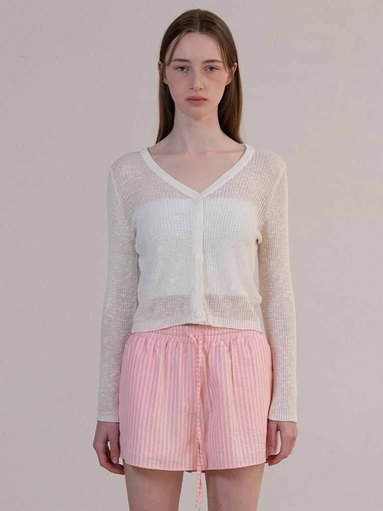 OVEOF Summer Two-Way Cardigan_Ivory