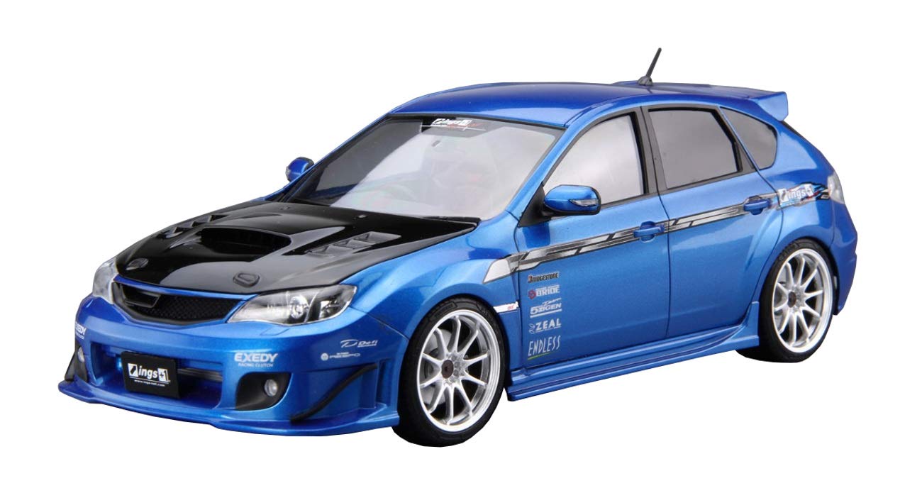 

Aoshima Bunka Kyozai 124 The Tuned Car Series No.35 Subaru ings GRB Impreza WRX STI 2007 Plastic Model