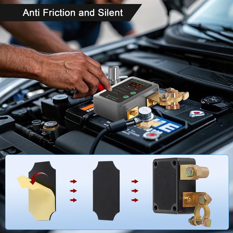 Remote Car Battery Cutoff - 12-24v Kill Switch, Auto Disconnect