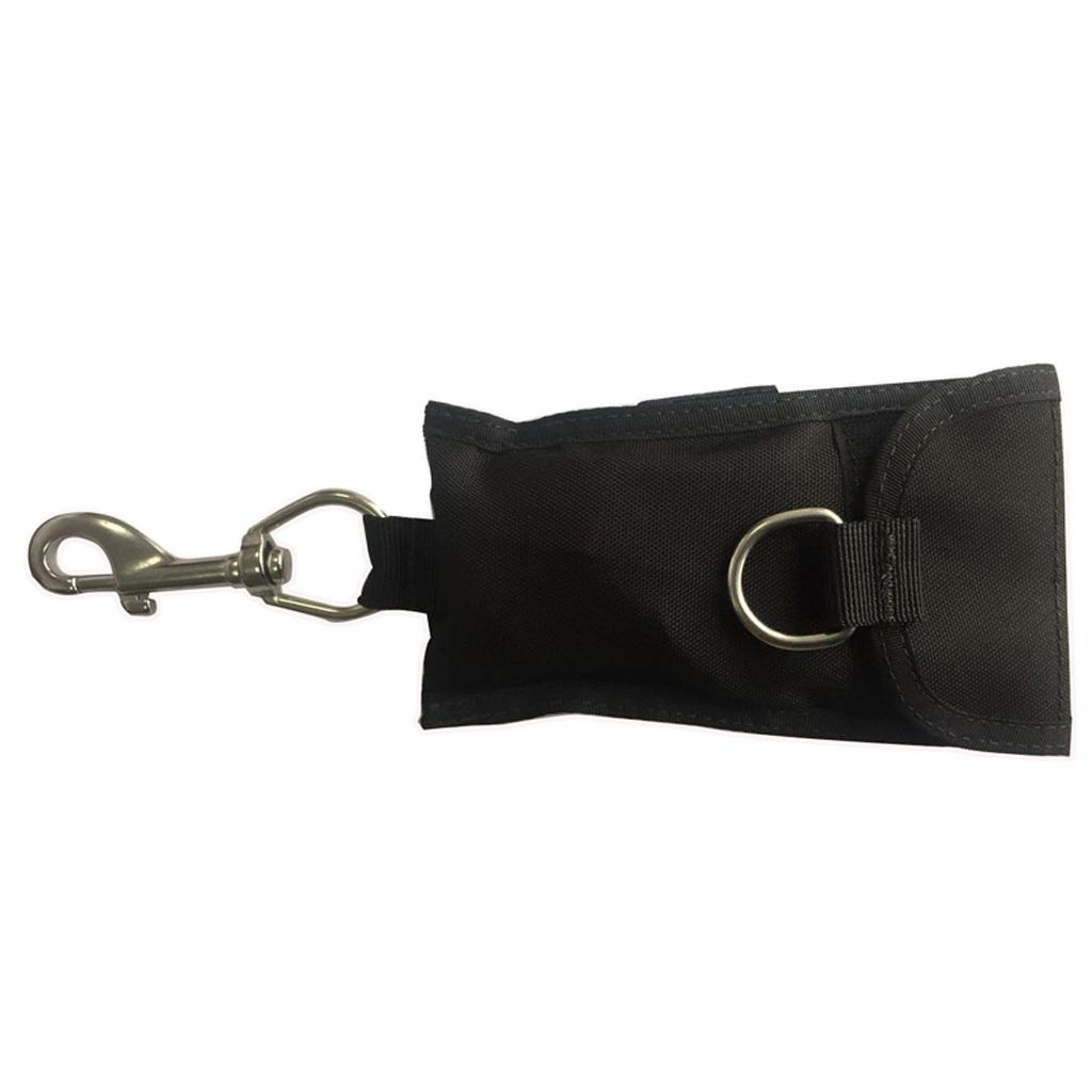 

Подводное плавание Одинарный дрифт-крюк с клипсой из стропы и сумкой для хранения чёрный