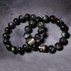 Rainbow Eye Obsidian Bracelets Bangles Lucky Beads Couple Gift Chinese Style Jewelry Men Women Accessories