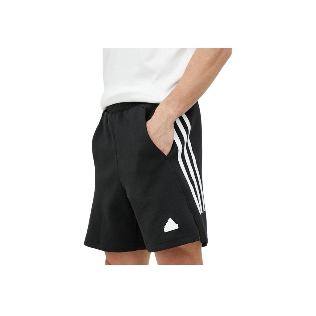 adidas Future Icons Striped Shorts Men Bottoms Black IC3752