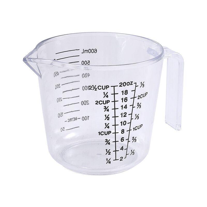 Clear Plastic Measuring Cup Set With Dual-Scale Markings 150ml 300ml 600ml 1000ml Baking Cooking Kitchen Use