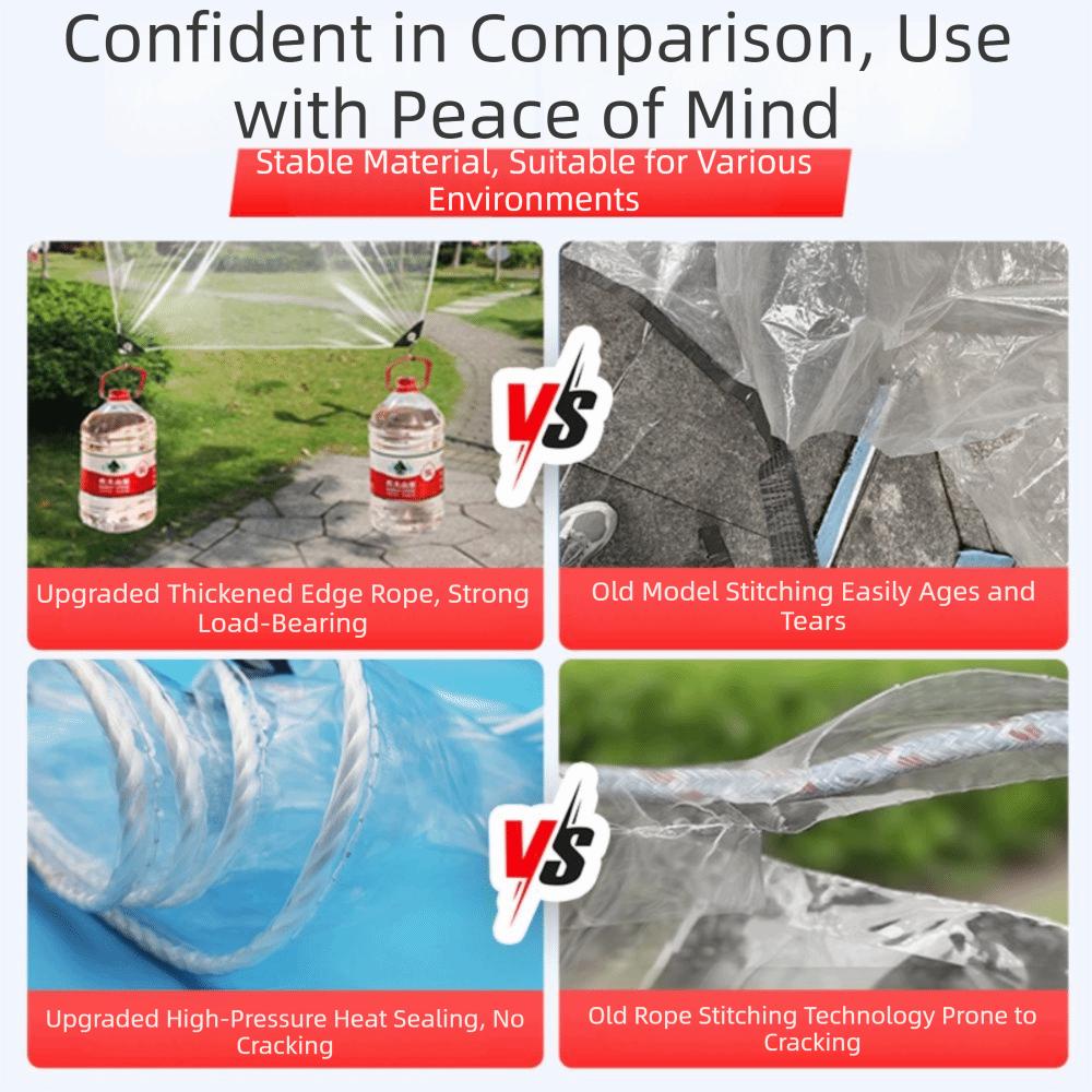 Waterproof Waterproof Tarpaulin Dust-proof Rainproof Cloth Transparent Rain Cover Plant Protection