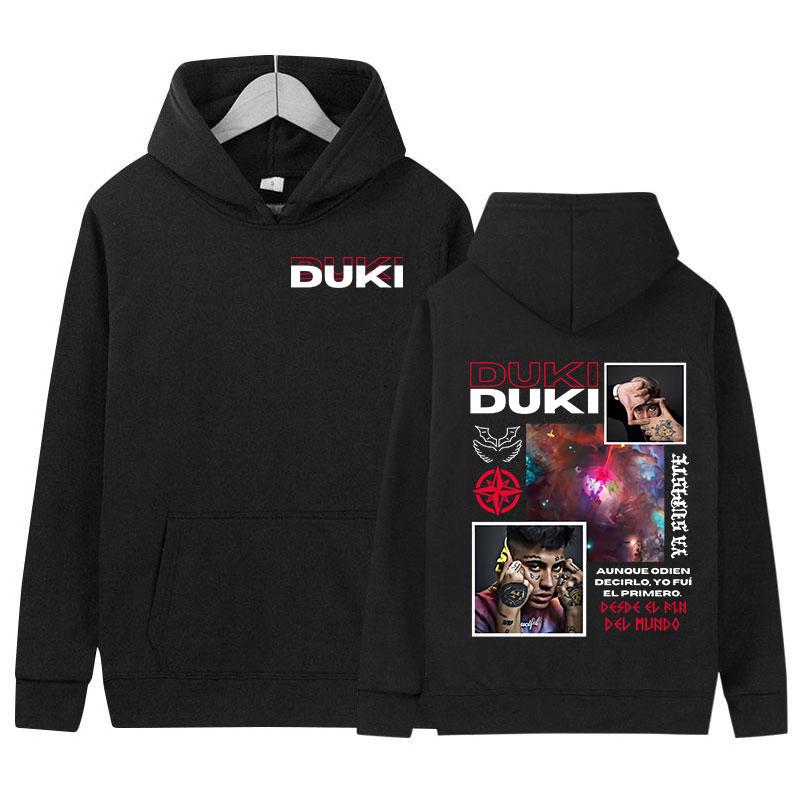 Duki ADA Tour 2024 Hoodie Rap Men's Hip Hop Clothing Pullover Sweatshirt Y2k Unisex Vintage Fashion Oversized Hoodies Streetwear