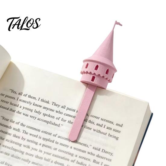Tower Shaped Bookmark Castle Paper Clip Bookmark, 3D Printed Cute Book Page Fairy Tale Markers for Reading, Fantasy Medieval Paperclip Students