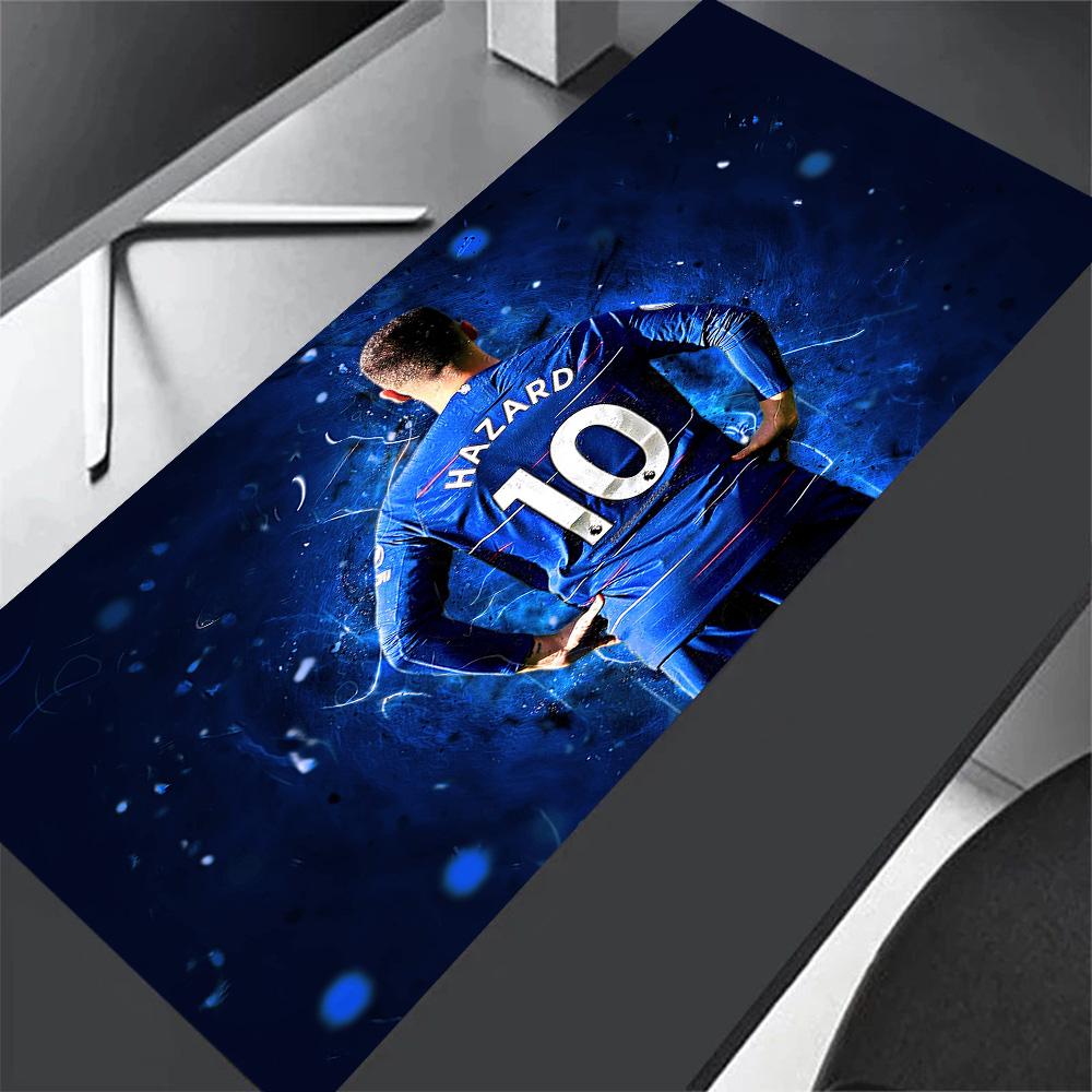 Blue Energy Soccer Player Large Mouse Pad Gamer Mousepad Desktop Mouse Pad Non-Slip Rubber Bottom Perfect Gift for Gamers And Professionals