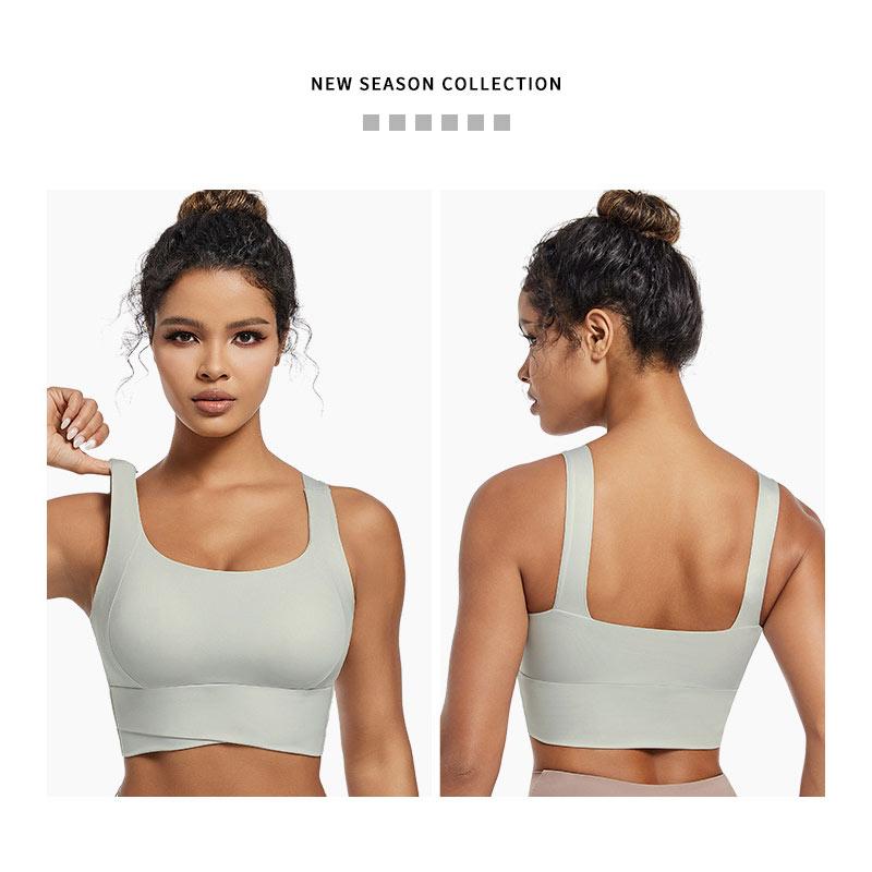 Reggiseni Sportivi ad Alto Impatto per Donna Reggiseno Sportivo Imbottito ad Alto Supporto Crop Top Fitness per Allenamento per Donna Reggiseno con Schiena a Croce per Yoga