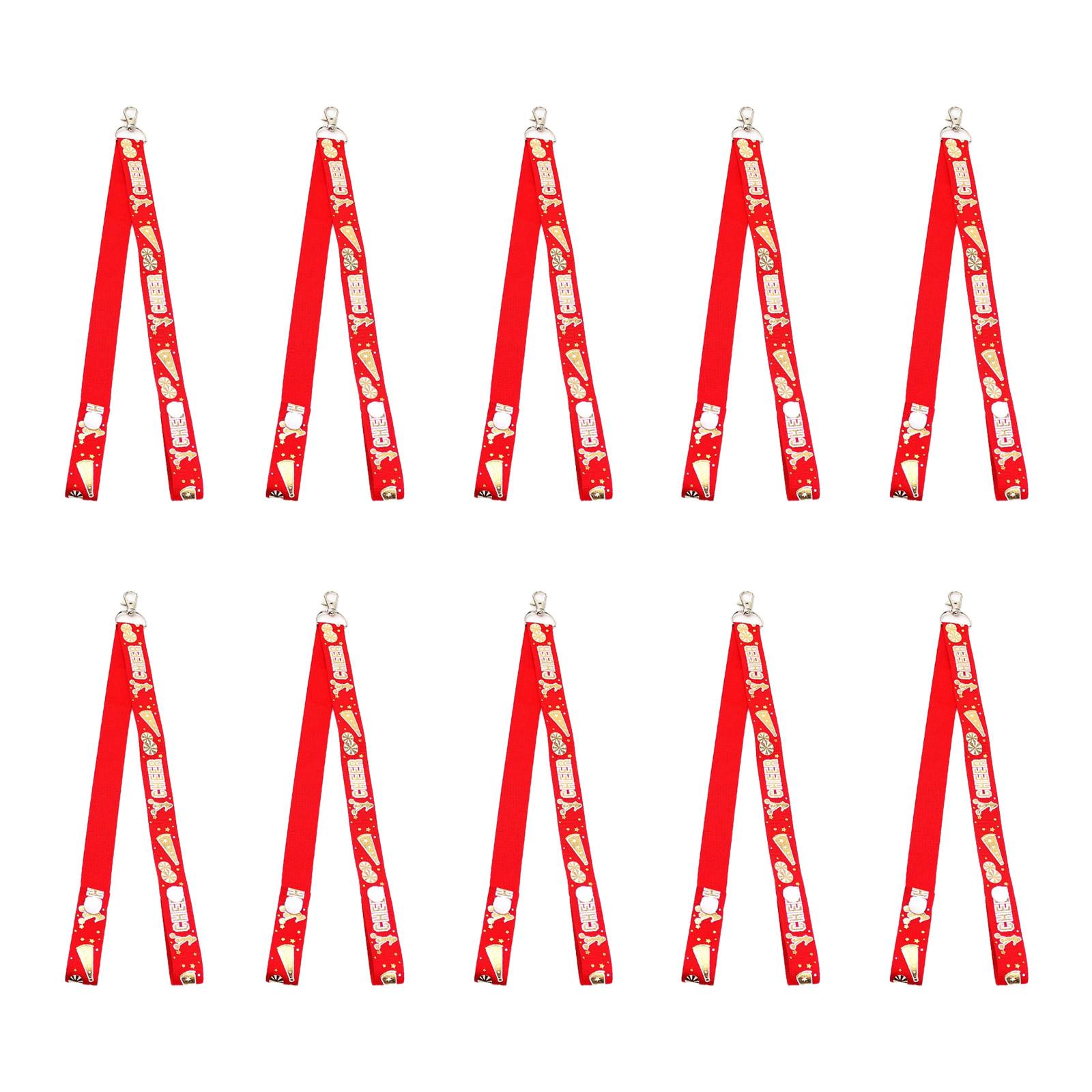 

10Pcs Adjustable Cheer Pompon Holder Pompon Strap Lanyard Storage Equipment Cheer Bag Accessories for Pompon Protection 13
