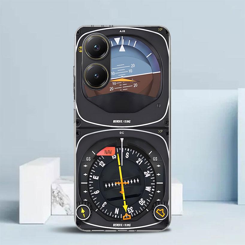 

Aviation Aeroplane Helicopter Cockpit Instrument Soft Cover for Xiaomi Poco F7 Ultra X7 X6 X5 Pro M7 Phone Case Redmi 15 15C 13 Xiaomi Poco X5