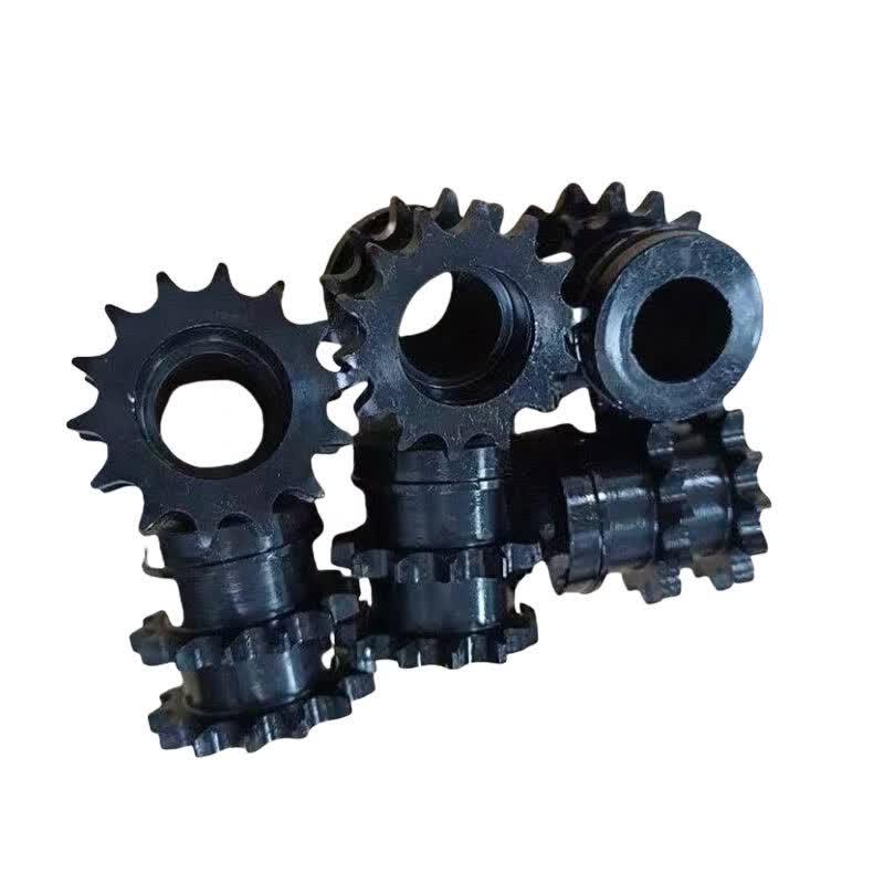 08B Carbon Steel Curved Double-Row Sprocket