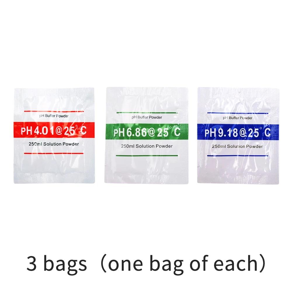 

3/6/15pcs PH 4.01 6.86 9.18 Solution Calibration Buffer Powder Accuracy 0.01PH For PH Tester Meter Digital Measurement