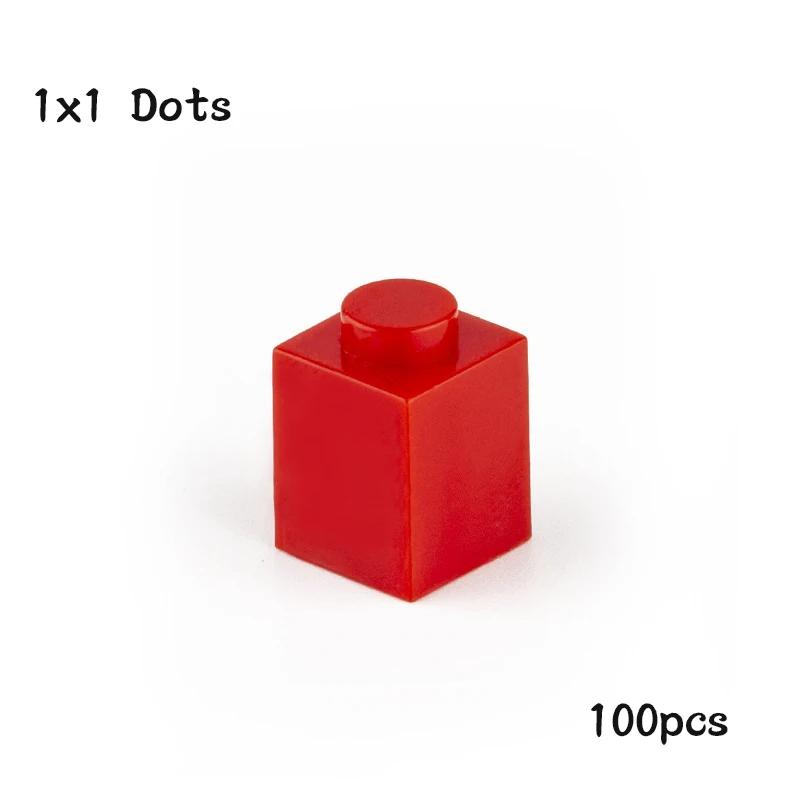 Non-Toxic Diy 1X1 Dots Building Blocks 100Pcs Thick Figures Bricks Size 1*1 Dot Compatible With 3005 Educational Creative Toy For Children