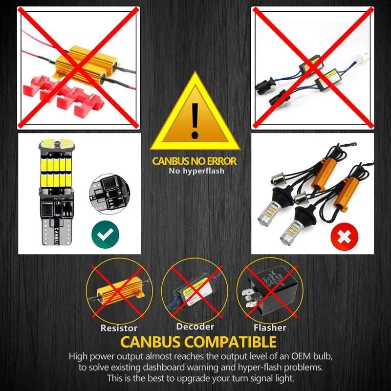 Car Reverse Light Interior Accessories Lamp Tail 6000K IP67 2/50Pcs W5W Led Canbus T10194 Car Lamps No Error 26SMD For