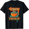 Vintage Diner Coffee Sign Graphic Tee for Retro Style Lovers