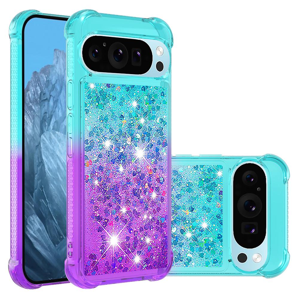 For Google Pixel 9/Pixel 9 Pro TPU Case Gradient Quicksand Phone Back Cover