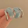 1 Pair Acrylic Geometry Semicircle Dangle Earrings Fashion C Shape Earrings For Women Metal Drop Earrings Female Jewelry