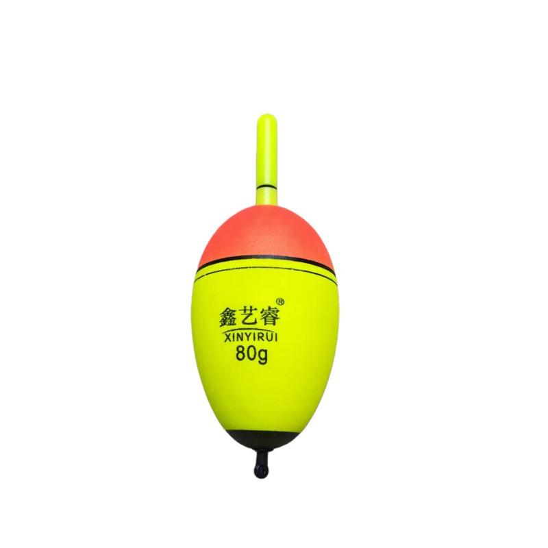 LED Illuminated Foam Fishing Float Night Sea Soft Buoy Carp Bighead 20g-100g With Battery
