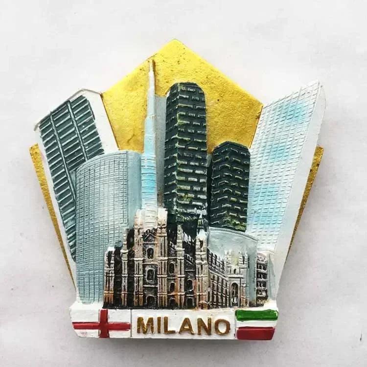 Italy Milan Fridge Magnets Madrid Florence Toscana Sirmione Lecce Venezia Tourist Souvenirs Magnetic Refrigerator Stickers Gift