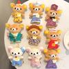 Cartoon Rilakkuma Plush Bear Doll Keychain Bag Pendant Toy Accessories Gifts