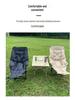 Convertible Outdoor Cotton-Padded Recliner with Adjustable Leg Rest - Portable, Thickened for Sleeping and Sitting.