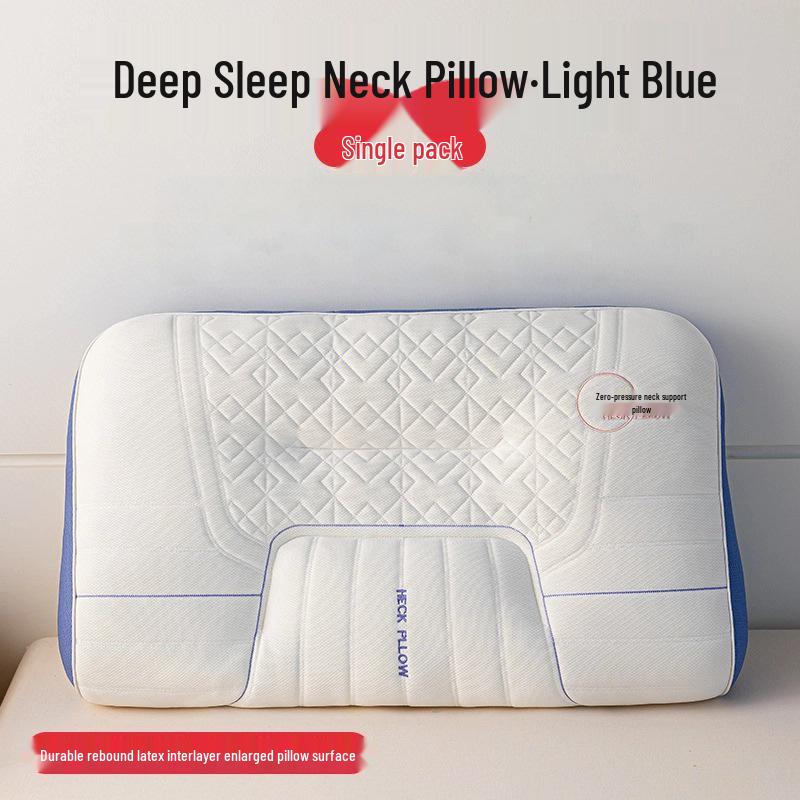 Latex Neck Support Memory Pillow for Side Sleepers - Universal for All Seasons