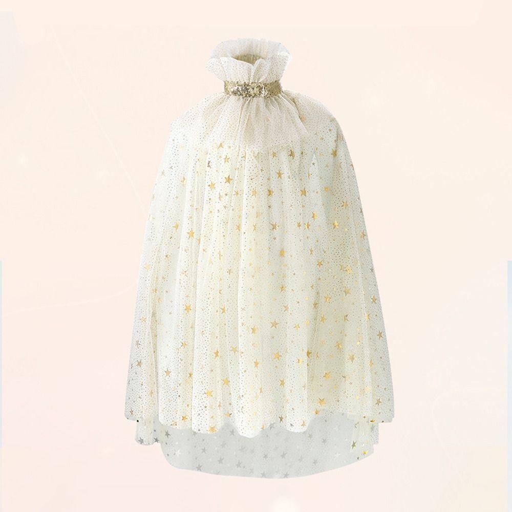 Niedlicher Kinderkostüm Umhang Mesh Elegantes Kleid Cape Neu Mädchen Prinzessin Umhang Karnevalsparty
