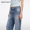 MISS SIXTY Women's Slim Straight-Leg Distressed Jeans