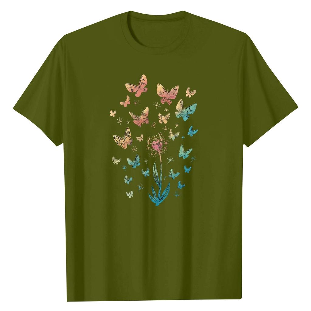 Summer Children's Crew-neck Top Printed Short-sleeved T-shirt Top Base