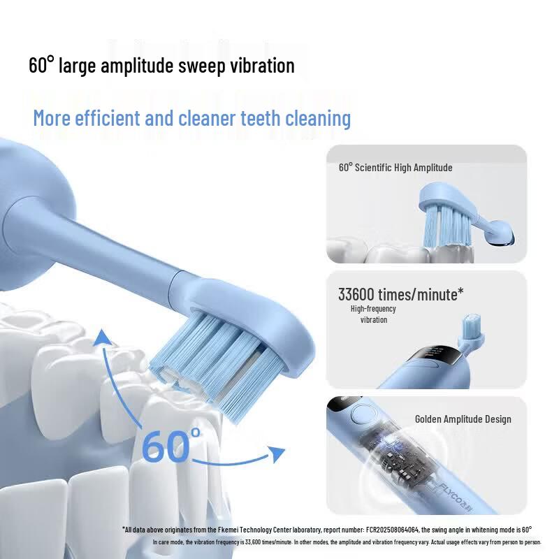 FLYCO T1 Sonic Electric Toothbrush CN plug (adapter included)