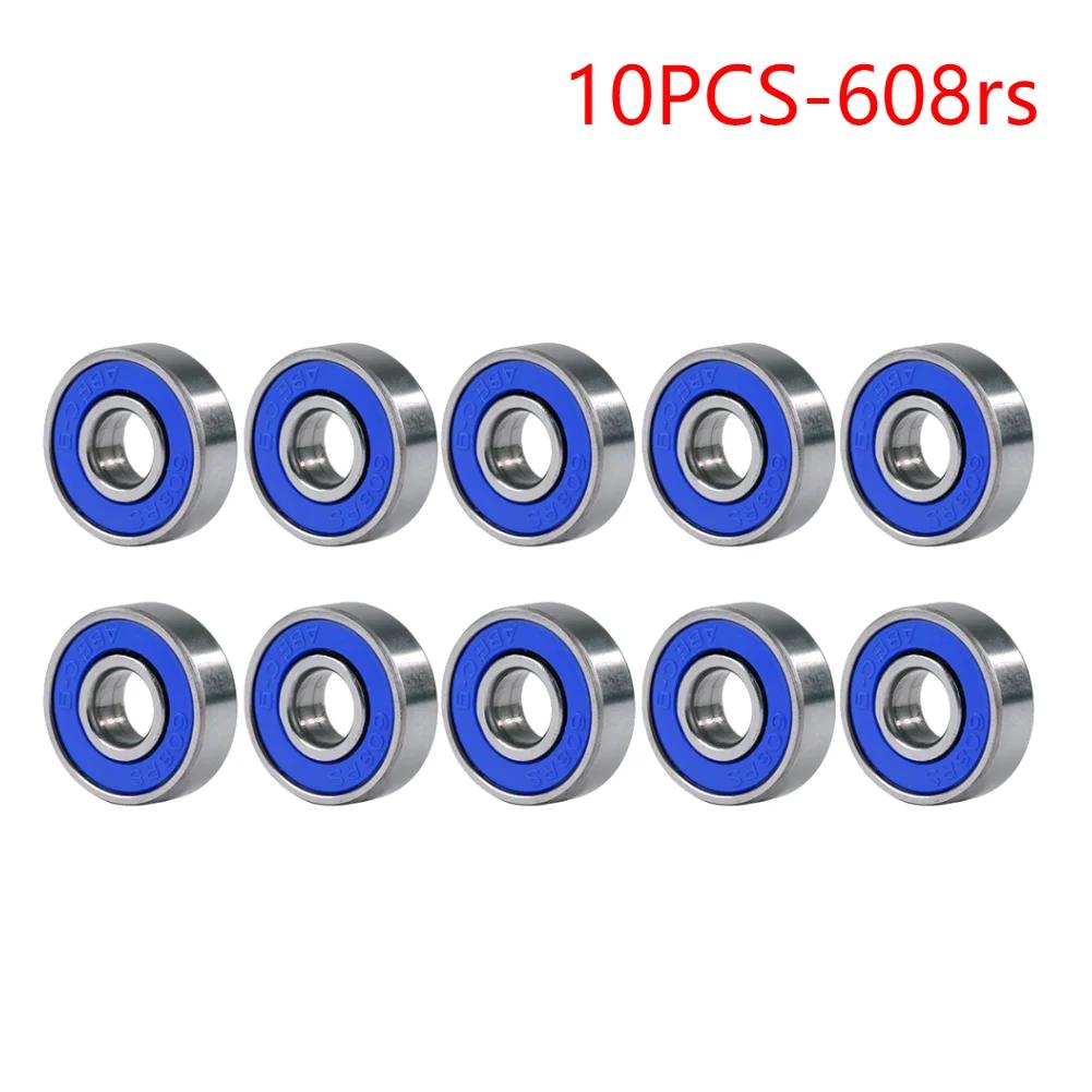 20/10pcs Ball Bearings 608zz/608rs ABEC-9/7 Miniature Bearings Deep Groove Inline Roller Bearing Carbon Steel for Skateboard
