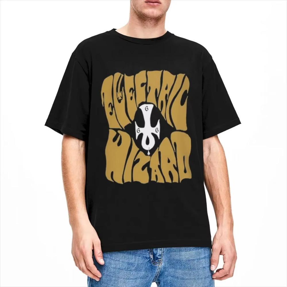 Zlatý Elektrický Kouzelník pro Muže Ženy Tričko Merch Úžasná Trička Tričko Oblečení pro Dospělé