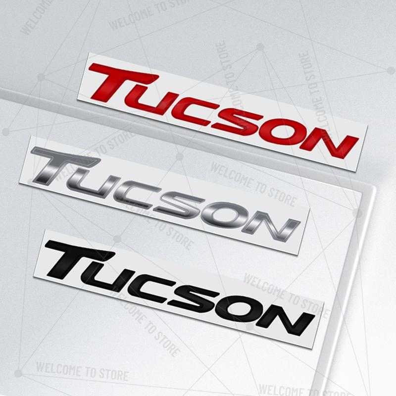 Car Styling For Tucson IX35 4X4 Hybrid N Line Logo Metal 3D Letter Rear Trunk Decals Emblem Badge Decor Accessories