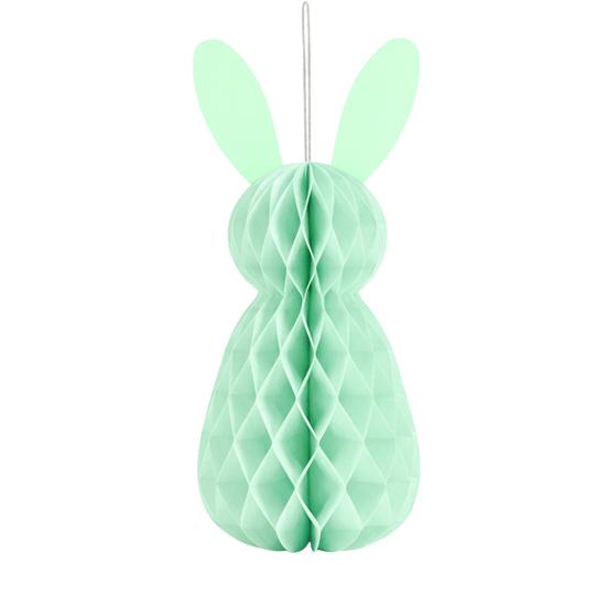 5 Pcs Easter Bunny Honeycomb Centerpiece 3D Paper Rabbit Ornament Spring Easter Party Table Decoration for Home Office Kitchen Decor