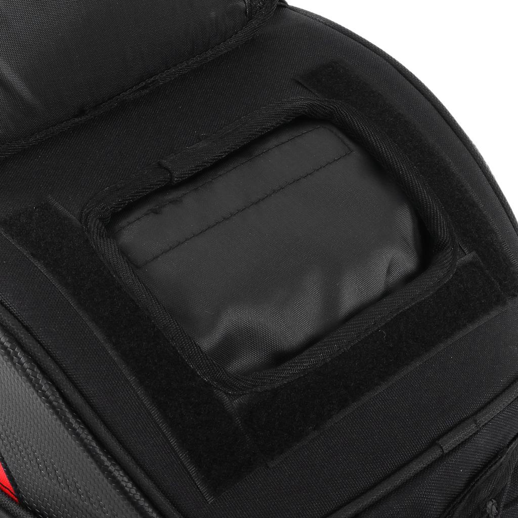 Motorcycle Rear Seat Bag Pack Waterproof Oxford Cloth HighDensity Woven Reflective (Red )