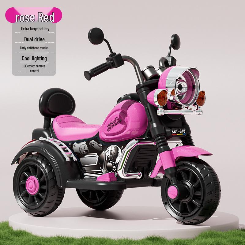 Kids' Electric Tricycle: Rechargeable Remote-Controlled Ride-On for Boys & Girls
