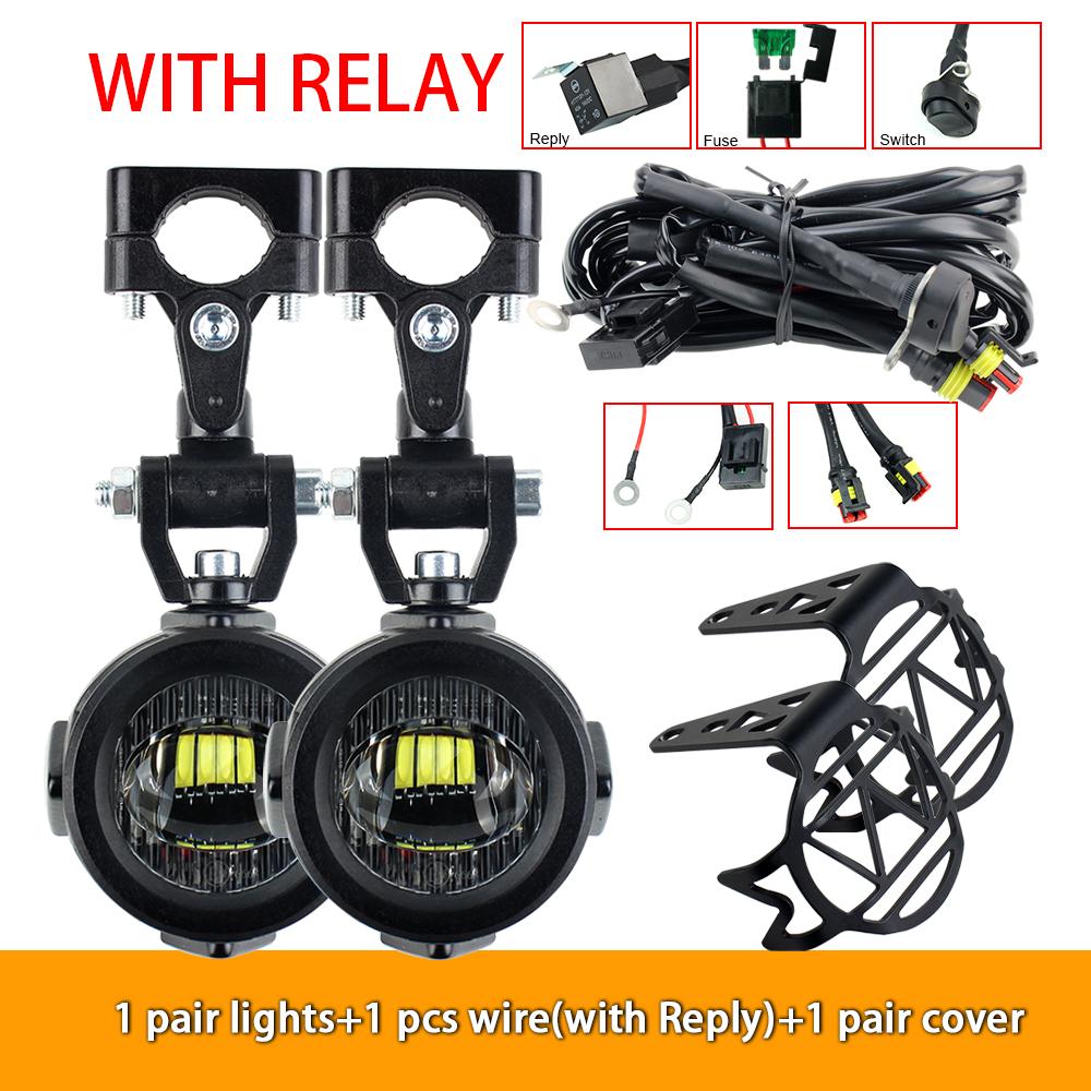 Upgrade Motorrad Nebelscheinwerfer Zusatzscheinwerfer Hellere Lampe 40W 6000K für BMW R1200GS F800GS F700GS F650 K1600